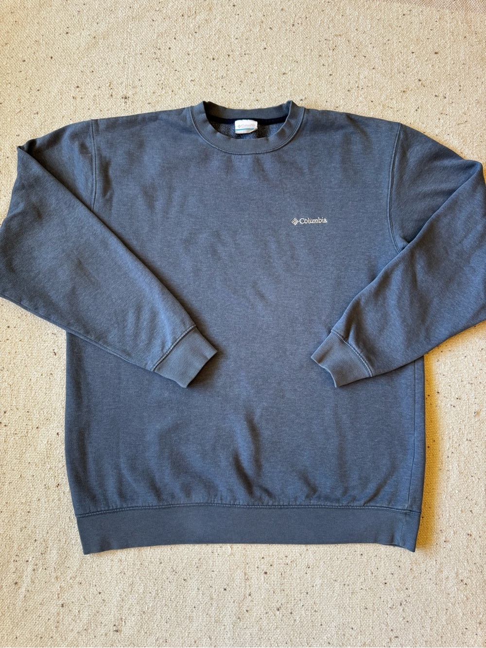 Columbia Sportswear Men’s XL Washed Slate Blue Fleece Crewneck Sweatshirt